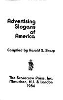 Cover for Advertising slogans of America