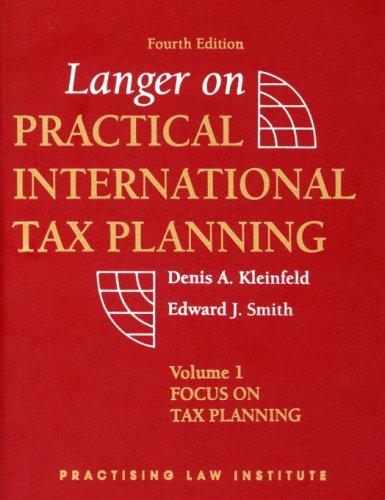 Cover for Langer on Practical International Tax Planning (Transactions of the American Philosophical Society,)