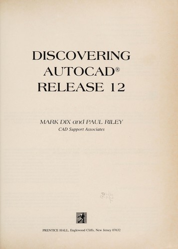 Cover for Discovering AutoCAD, release 12