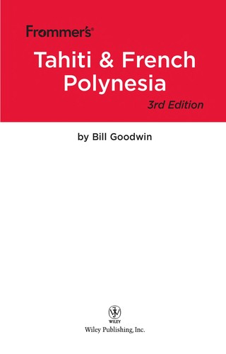 Cover for Frommer's Tahiti & French Polynesia