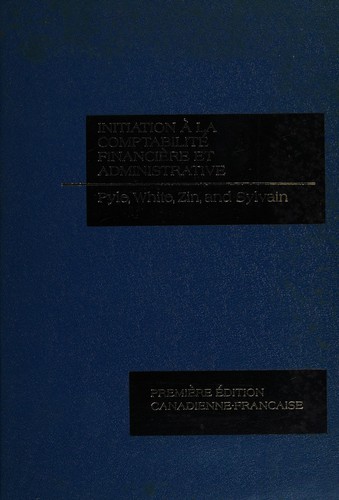 Cover for Initiation à la comptabilité financière et administrative