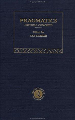 Cover for Pragmatics