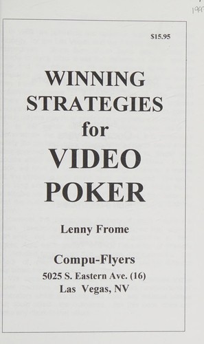 Cover for Winning Strategies for Video Poker