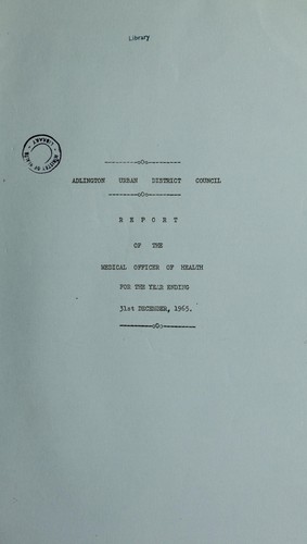 Cover for [Report 1965]