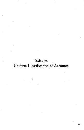 Cover for Uniform System of Accounts for Electric Light and Power Utilities: First ...