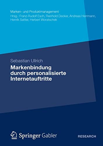 Cover for Markenbindung durch personalisierte Internetauftritte