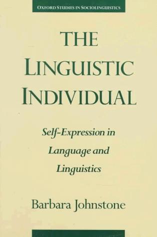 Cover for The linguistic individual