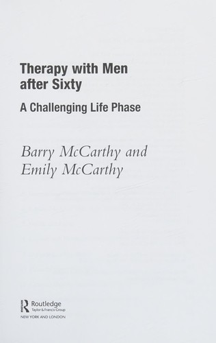 Cover for Therapy with Men after Sixty