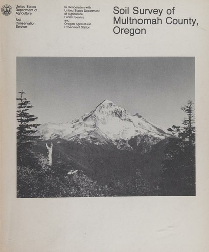 Cover for Soil Survey of Multnomah County Oregon