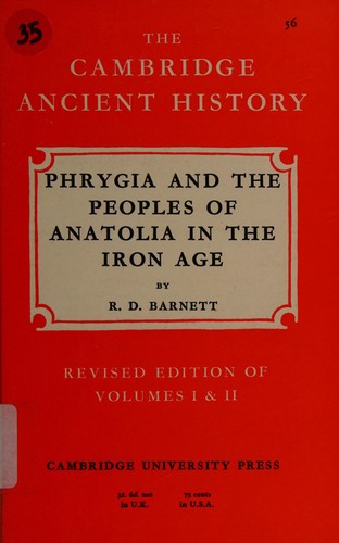 Cover for Phrygia and the peoples of Anatolia in the Iron age