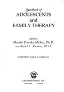 Cover for Handbook of Adolescent and Family Therapy