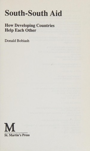 Cover for South-South aid