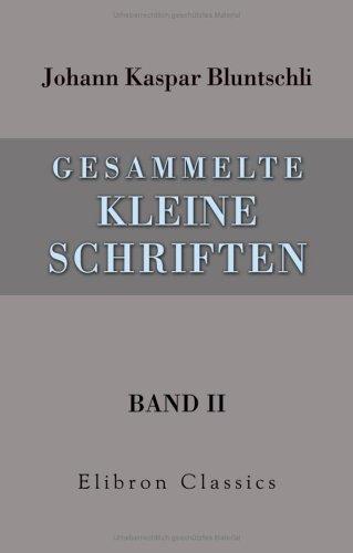Cover for Gesammelte kleine Schriften