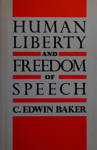 Cover for Human liberty and freedom of speech