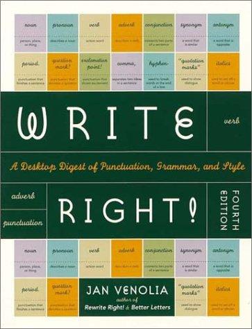 Cover for Write right!