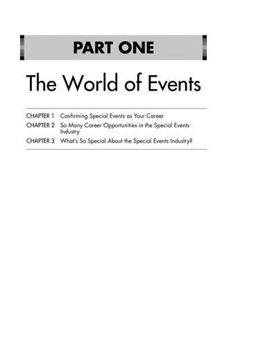 Cover for The complete guide to careers in special events