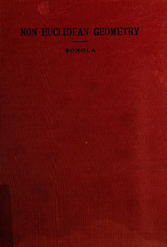 Cover for Non-Euclidean geometry