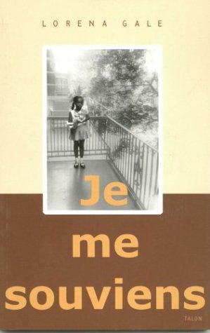 Cover for Je me souviens