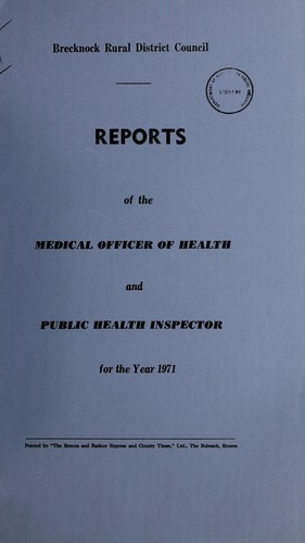 Cover for [Report 1971]