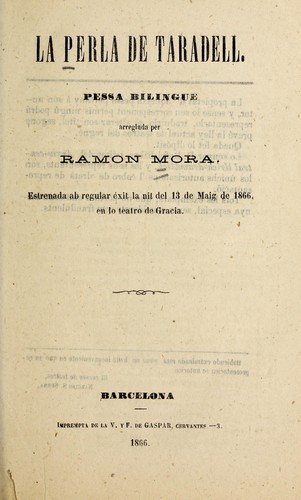 Cover for La perla de Taradell