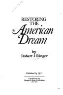 Cover for Restoring the American dream