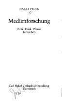 Cover for Medienforschung
