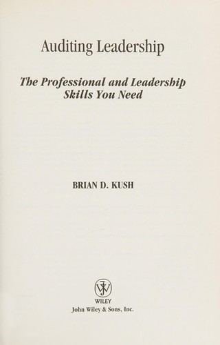 Cover for Auditing leadership