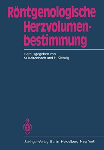 Cover for Röntgenologische Herzvolumenbestimmung