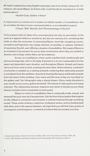 Cover for Ellipsis
