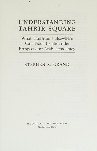 Cover for Understanding Tahrir Square