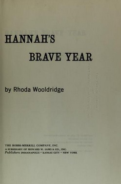 Cover for Hannah's brave year