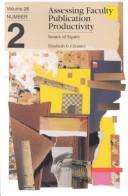 Cover for Assessing faculty publication productivity