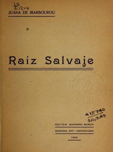 Cover for Raíz salvaje