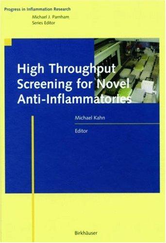 Cover for High Throughput Screening for Novel Anti-Inflammatories (Progress in Inflammation Research)