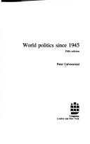 Cover for World politics since 1945