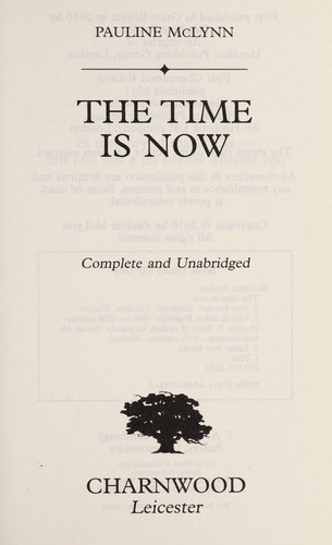 Cover for The time is now