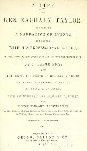 Cover for A life of Gen. Zachary Taylor
