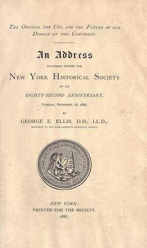Cover for The opening