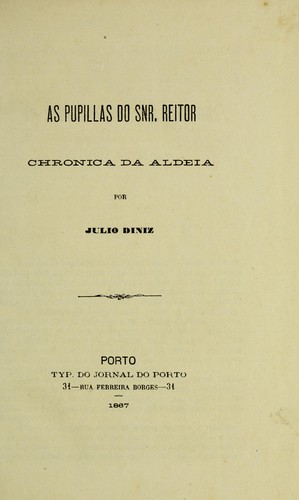 Cover for As pupillas do sr. reitor