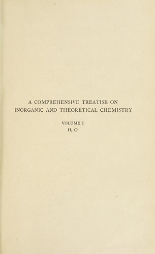 Cover for The principles of chemistry