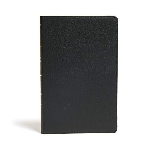 Cover for KJV Ultrathin Reference Bible, Black Genuine Leather, Indexed, Red Letter, Easy-to-Carry, Smythe Sewn, Full-Color Maps, Double Column, Cross References, Concordance, Ribbon Markers