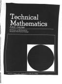 Cover for Technical mathematics