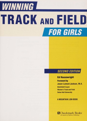 Cover for Winning track and field for girls