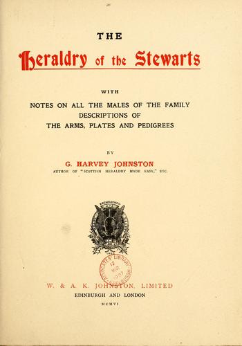 Cover for The heraldry of the Stewarts
