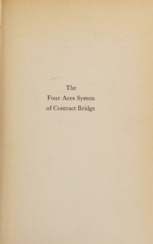 Cover for The four aces system of contract bridge