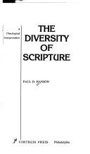 Cover for The diversity of Scripture