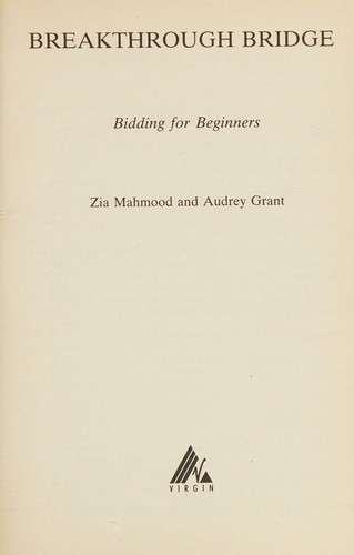 Cover for Breakthrough Bridge Bidding for Begin