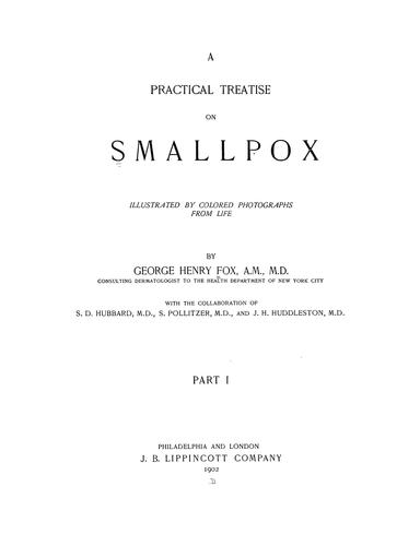Cover for A practical treatise on smallpox