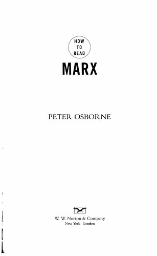 Cover for How to read Marx