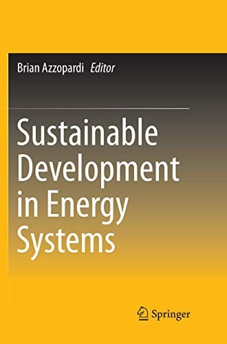 Cover for Sustainable Development in Energy Systems